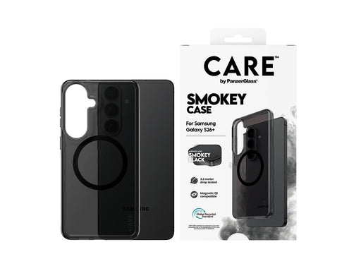 CARE by PanzerGlass Urban Explorer Case Smokey w. Black Qi Samsung Galaxy S26+