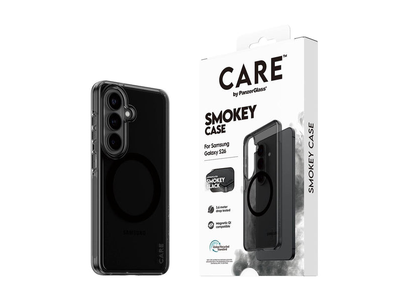 CARE by PanzerGlass Urban Explorer Case Smokey w. Black Qi Samsung Galaxy S26