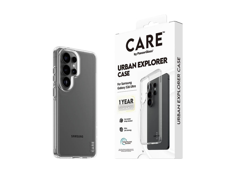 CARE by PanzerGlass Urban Explorer Case Transparent Samsung Galaxy S26 Ultra
