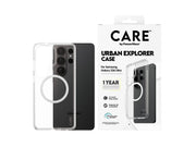 CARE by PanzerGlass Urban Explorer Case Transparent w. White Qi Samsung Galaxy S26 Ultra