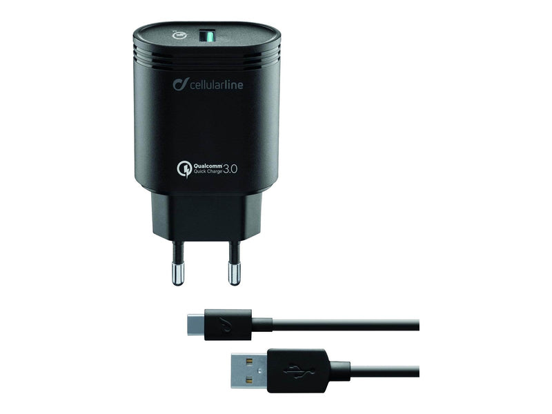 CELLULAR USB-C Charger Kit QC Black