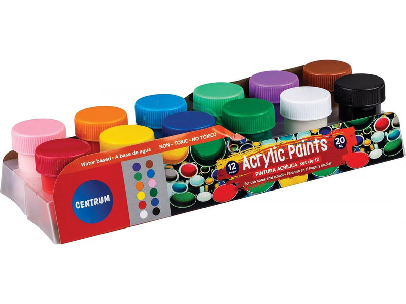 CENTRUM Acrylic color 12 pcs. 20ml cans. Ass. Frv