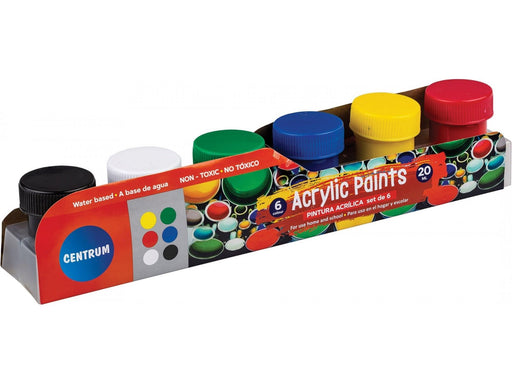 CENTRUM Acrylic color 6 pcs. 20ml. cans. Ass. frv.