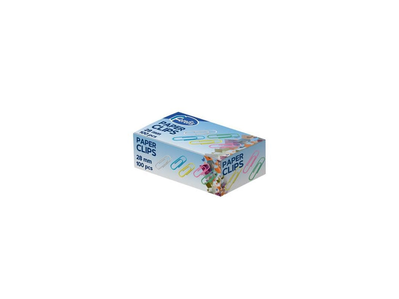 CENTRUM Clips 25mm plastic coated 100 pcs Ass