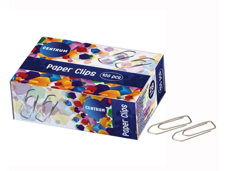 CENTRUM Clips 28mm metal 100 pcs. blank.