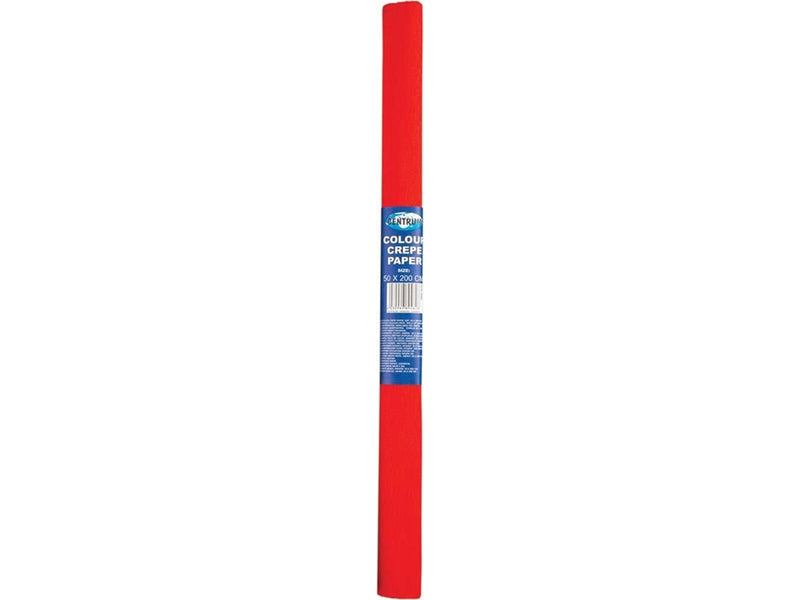 CENTRUM Crepe Paper 50cm*2m. RED.10 rolls.