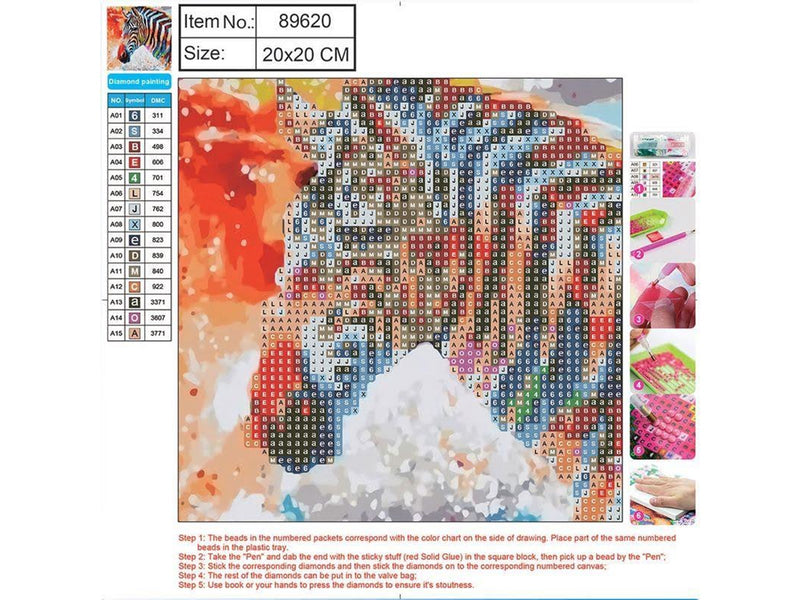 CENTRUM Diamond Painting 20*20cm. Zebra