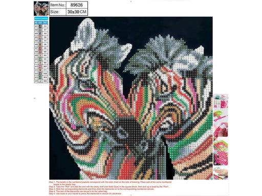 CENTRUM Diamond Painting 30*30cm. ZEBRAER