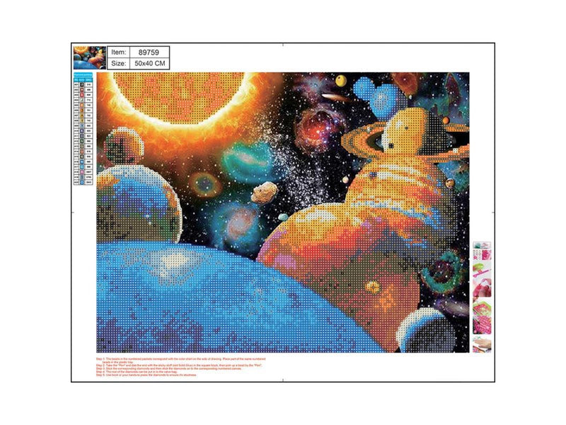 CENTRUM Diamond Painting 40*50cm. SPACE THEME