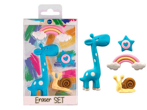 CENTRUM Eraser set GIRAF 4 pieces in box