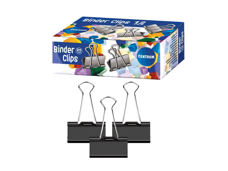 CENTRUM Foldback clamps 12 pcs. 25mm