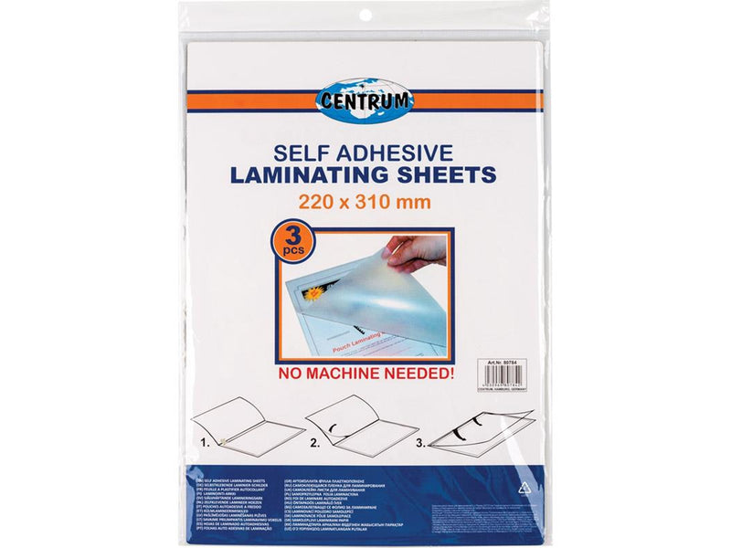 CENTRUM Lamination pockets 22*31 cm 3 pcs.