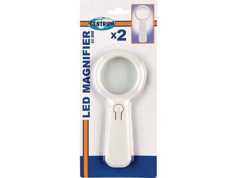 CENTRUM Magnifier with LED light. Diameter 50mm.