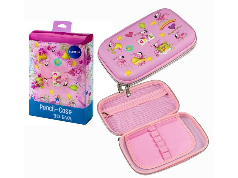 CENTRUM Pencil case PINK FLAMINGO 20*10*5cm.