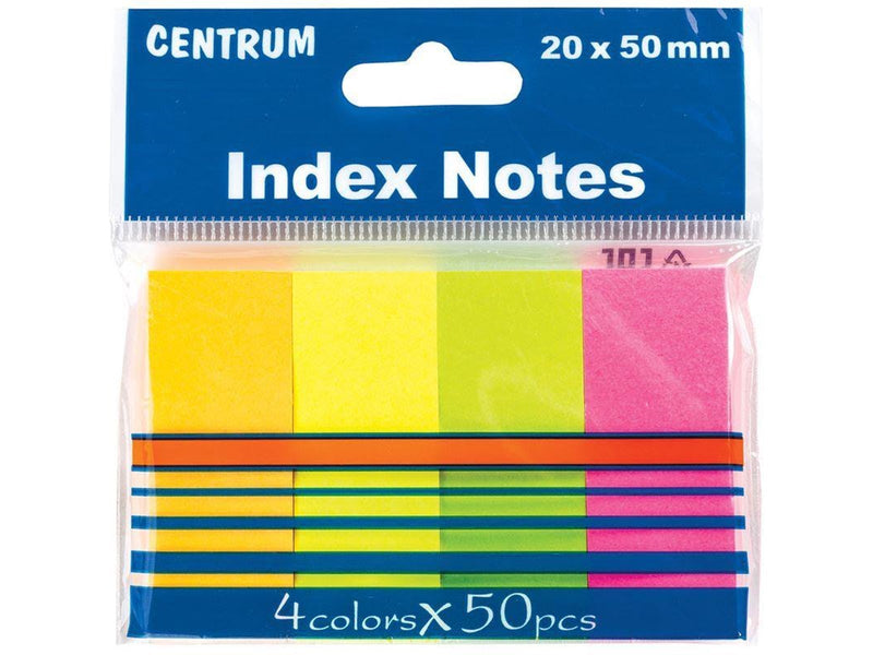 CENTRUM StickNotes paper 4*100 pcs. ass. neon