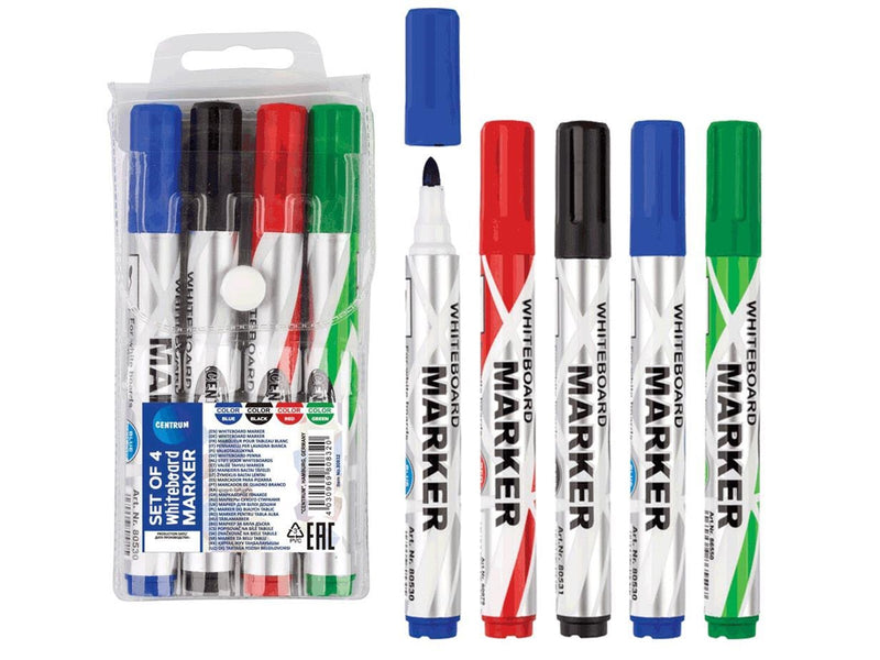 CENTRUM Whiteboard marker medium. 4 pcs. ass.
