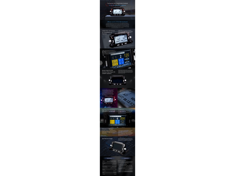 CONSPIT CSD Simhub Dashboard - Sim Racing Zubehör
