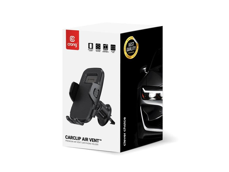 CRONG Carclip Air Vent - Universal Car Air Vent Holder - Black