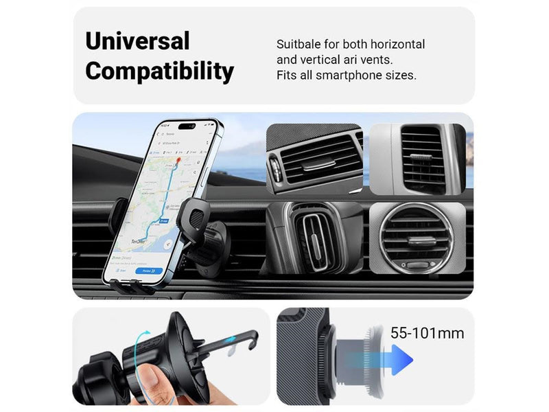 CRONG Carclip Air Vent - Universal Car Air Vent Holder - Black