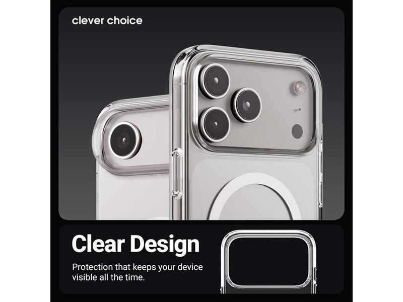 CRONG Clear MAG Cover - MagSafe iPhone 17 Case (Clear)