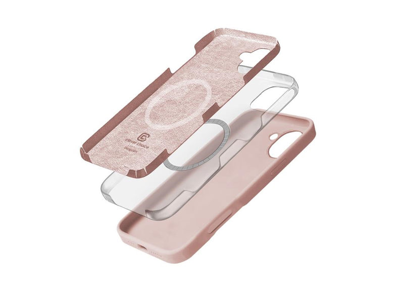 CRONG Color Cover Magnetic - iPhone 16 MagSafe Case (sand pink)