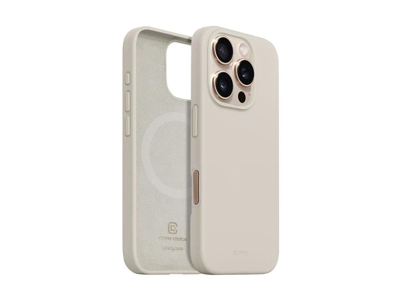 CRONG Color Cover Magnetic - iPhone 16 Pro MagSafe Case (Stone Beige)