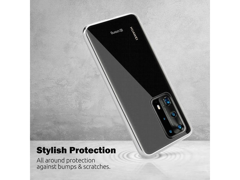CRONG Crystal Slim Cover - Huawei P40 Pro Case (Transparent)