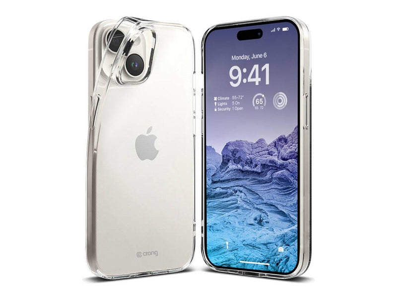CRONG Crystal Slim Cover - iPhone 15 Plus Case (Clear)
