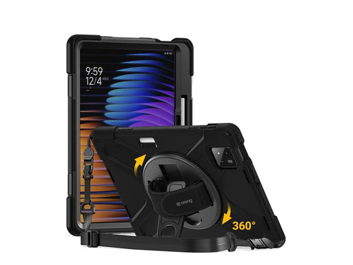 CRONG Defender Plus – Rugged case for Xiaomi Pad 8 / 8 Pro / Pad 7 / 7 Pro 11.2" - Black