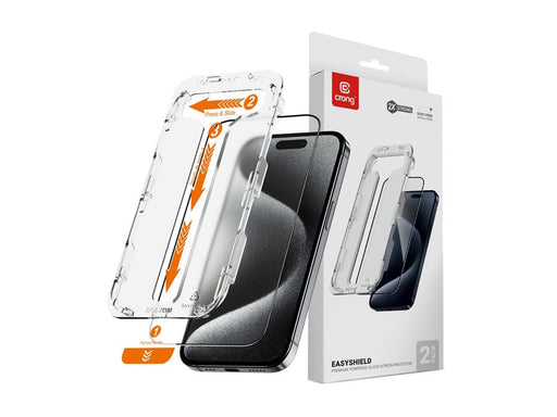 CRONG EasyShield 2-Pack - Tempered Glass iPhone 15 Pro Max (2 pieces)