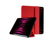 CRONG FlexFolio – iPad Air 11” (2026-2024) / iPad Air 10.9” (5th-4th gen.) / iPad Pro 11" (2022-2021) Case with Apple Pencil - Red