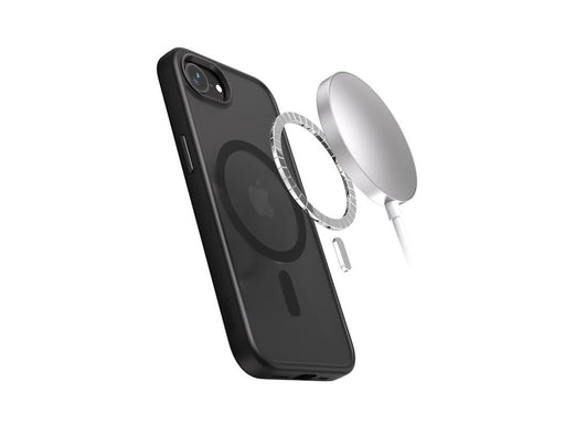 CRONG Hybrid Frost MAG Cover - iPhone 17e / 16e MagSafe Case (Black)