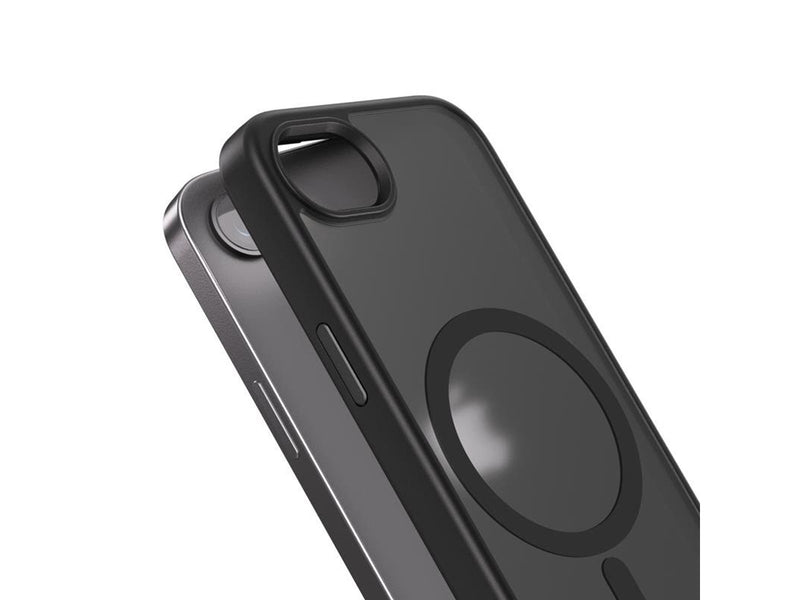CRONG Hybrid Frost MAG Cover - iPhone 17e / 16e MagSafe Case (Black)
