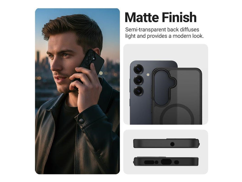 CRONG Hybrid Matte Magnetic - MagSafe Case Samsung Galaxy A17 (Black)