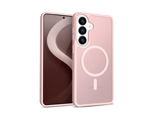 CRONG Hybrid Matte Magnetic - MagSafe Case for Samsung Galaxy S26 (Pink)