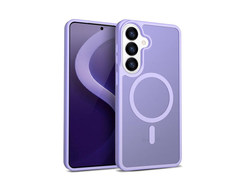 CRONG Hybrid Matte Magnetic - MagSafe Case for Samsung Galaxy S26 (lavender)