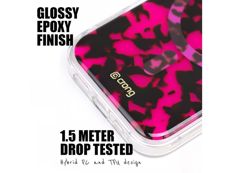 CRONG MagSafe Case for iPhone 17 Pro Max - Pink Tortoise