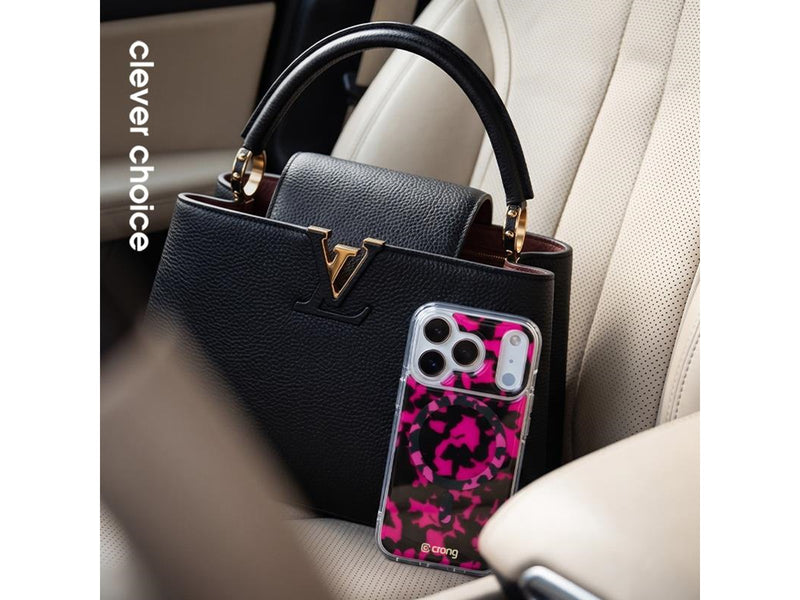 CRONG MagSafe Case for iPhone 17 Pro Max - Pink Tortoise