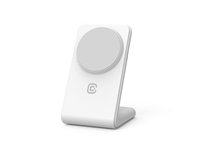 CRONG MagSpot Stand - 2-in-1 Wireless Charger with MagSafe for iPhone and AirPods - White