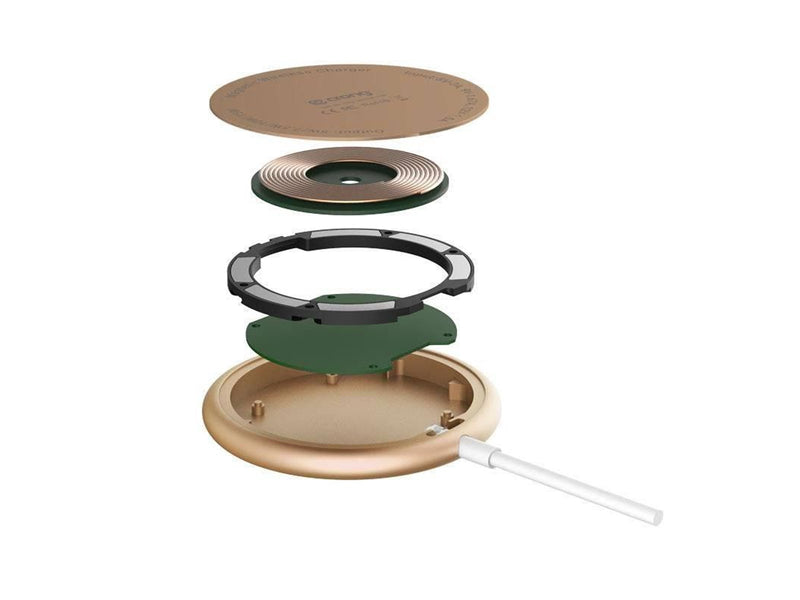 CRONG MagSpot Wireless Charger – Aluminum MagSafe 15W Inductive Charger - Gold