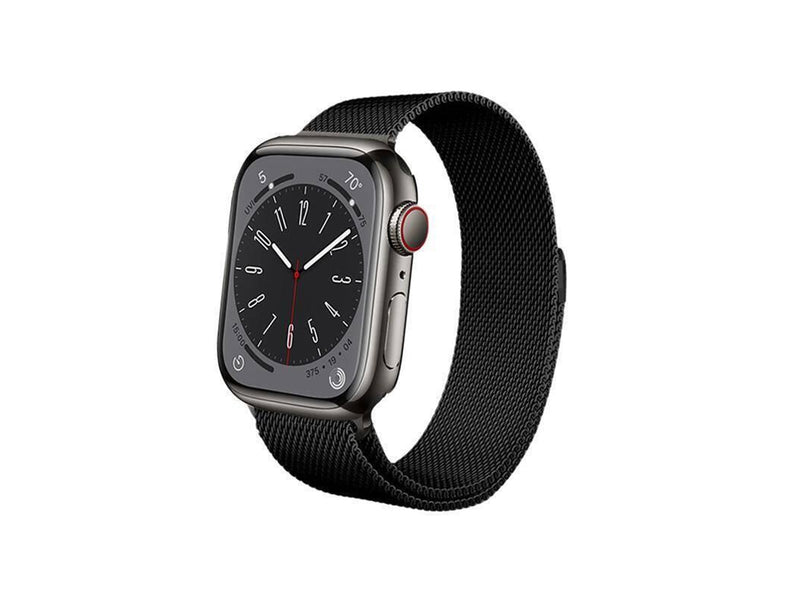 CRONG Milano Steel - Stainless Steel Strap for Apple Watch 38/40/41/42 mm (Black)