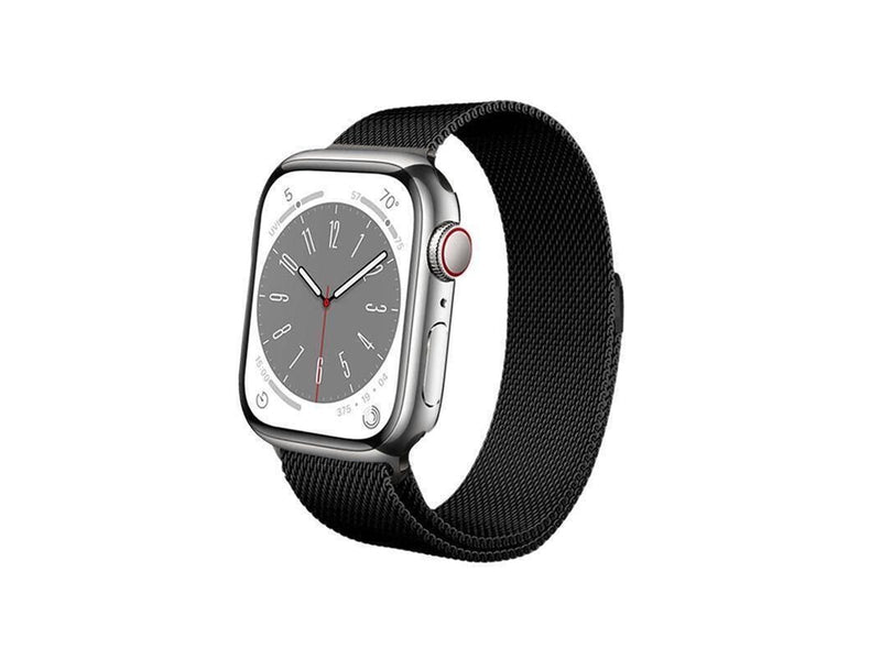 CRONG Milano Steel - Stainless Steel Strap for Apple Watch 38/40/41/42 mm (Black)