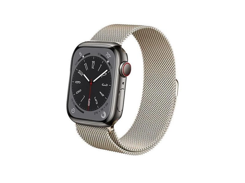 CRONG Milano Steel – Stainless Steel Strap for Apple Watch 38/40/41/42 mm (Champagne)