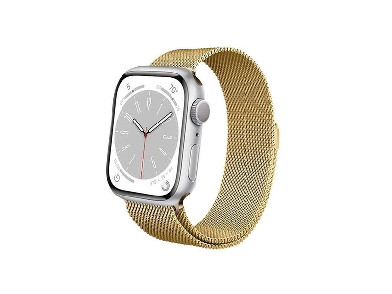 CRONG Milano Steel - Stainless Steel Strap for Apple Watch 38/40/41/42 mm (Gold)