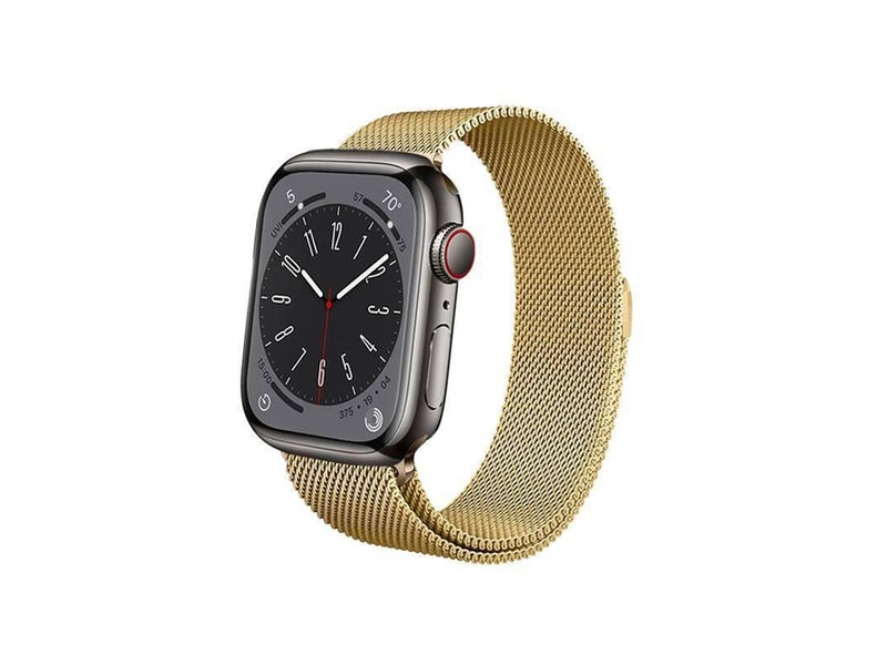CRONG Milano Steel - Stainless Steel Strap for Apple Watch 38/40/41/42 mm (Gold)