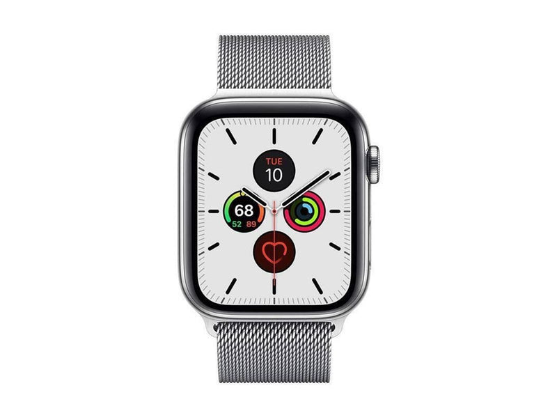 CRONG Milano Steel - Stainless Steel Strap for Apple Watch 38/40/41/42 mm (Silver)