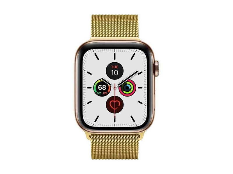 CRONG Milano Steel - Stainless Steel Strap for Apple Watch 44/45/46/49 mm (Gold)