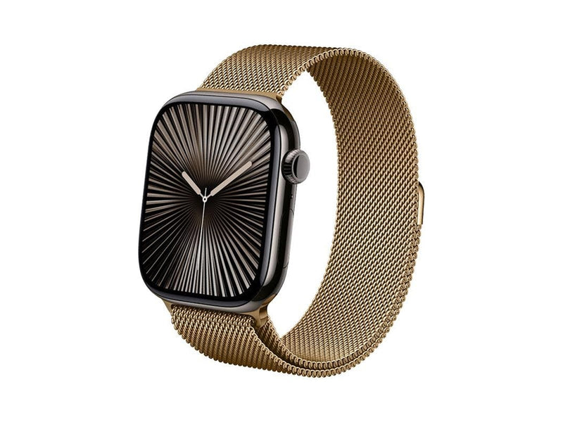 CRONG Milano Steel - Stainless Steel Strap for Apple Watch 44/45/46/49 mm (Rose Gold)