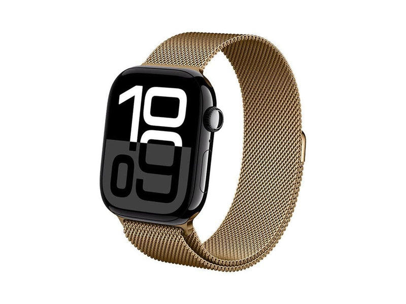 CRONG Milano Steel - Stainless Steel Strap for Apple Watch 44/45/46/49 mm (Rose Gold)
