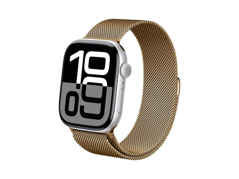 CRONG Milano Steel - Stainless Steel Strap for Apple Watch 44/45/46/49 mm (Rose Gold)